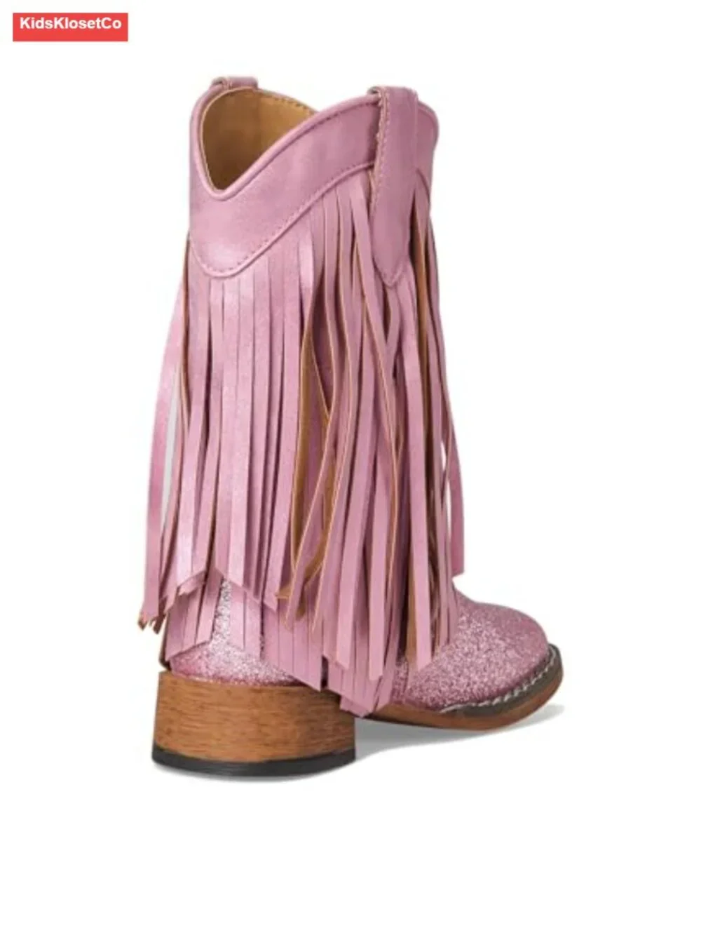 Toddler/Little Kid Double Fringe Western Boots with Glitter